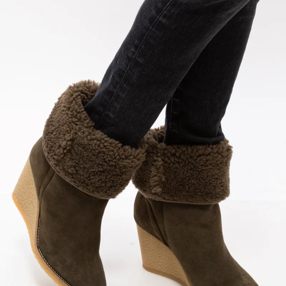 Isabel Marant Brown Suede Wedge Boots